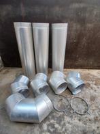 Alu buizen en bochten 250mm, Ophalen, Bochten, Aluminium, Zo goed als nieuw