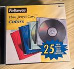 Fellowes Thin Jewel Case Colors 25-delige dvd-cd, Computers en Software, Beschrijfbare discs, Nieuw