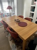 Uitschuifbare Eettafel met 6 stoelen, Huis en Inrichting, Ophalen, Gebruikt, 50 tot 100 cm, Landelijk