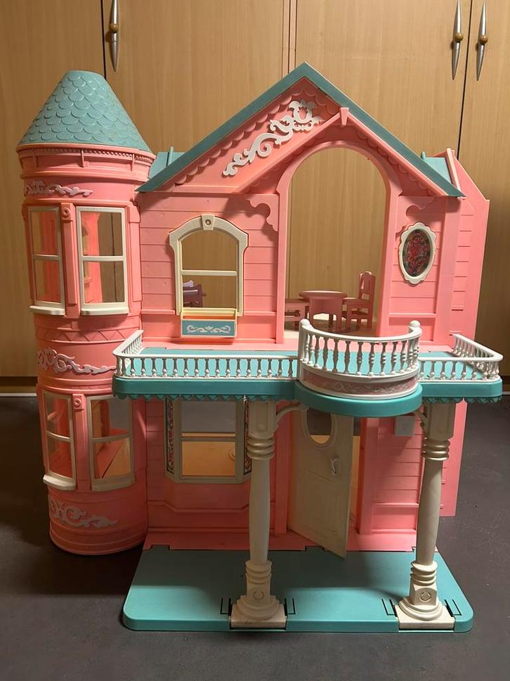 Vintage Barbie-huis, Kinderen en Baby's, Speelgoed | Poppenhuizen, Gebruikt, Poppenhuis, Ophalen