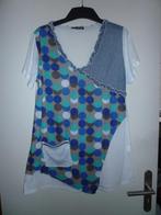 Witte shirt bedrukte voorzijde Multiples maat 4 (44/46) NIEU, Verzenden, Wit, Maat 42/44 (L), Nieuw