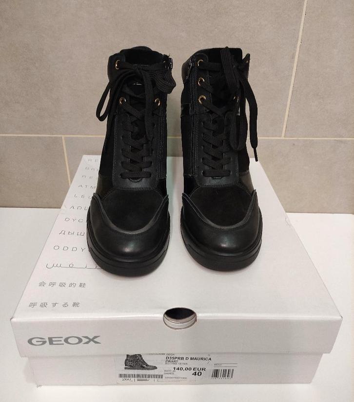 Sneakers Geox Maurica met sleehak mt 40, Kleding | Dames, Schoenen, Nieuw, Sneakers, Zwart, Ophalen of Verzenden