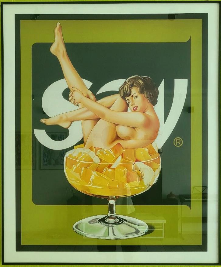 Mel Ramos - Miss Fruit Salad - Zeefdruk, Antiek en Kunst, Kunst | Litho's en Zeefdrukken, Ophalen of Verzenden