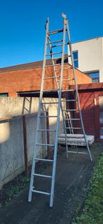 Aluminium Schuifladder – 4 meter, Doe-het-zelf en Bouw, Ladders en Trappen, Ophalen, Gebruikt, Ladder, 2 tot 4 meter