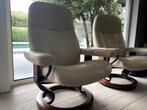 Relax Stressless + Voetenbank (2 stuks), Ophalen, Minder dan 75 cm, Zo goed als nieuw, 50 tot 75 cm