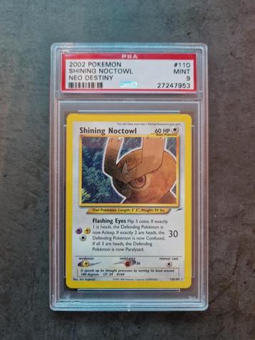 Shining Noctowl Neo Destiny PSA 9 beschikbaar voor biedingen