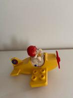 Duplo klein vliegtuig met piloot., Verzamelen, Ophalen, Zo goed als nieuw