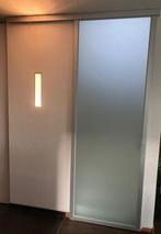 Glazen schuifdeur, Deurkozijn, Aluminium, Zo goed als nieuw, Inclusief glas