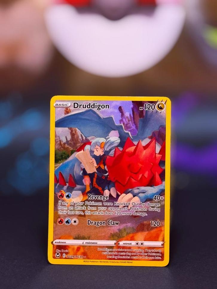 Druddigon TG09 – Verzending €2,50 incl. bubbelenvelop, Hobby en Vrije tijd, Verzamelkaartspellen | Pokémon, Zo goed als nieuw