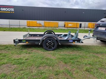 TE HUUR: zakbare mototrailer rijbewijs B 750kg 2 motoren