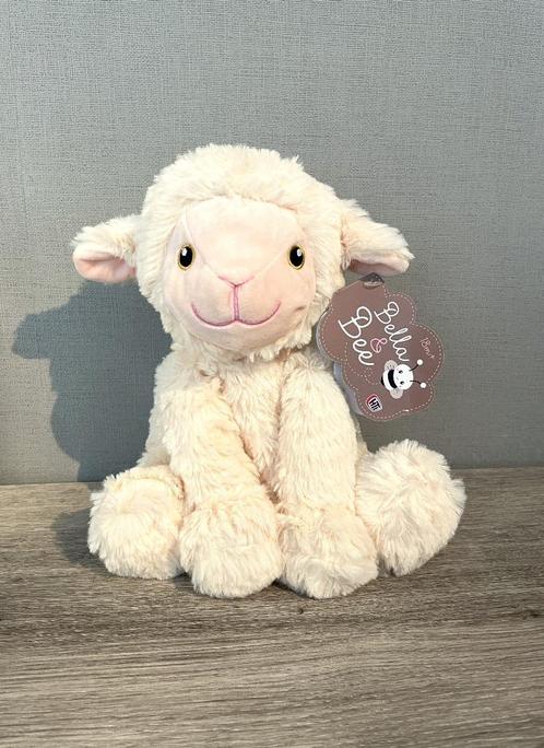 Knuffel lammetje 24 cm van Bella & Bee (NIEUW), Kinderen en Baby's, Speelgoed | Knuffels en Pluche, Nieuw, Overige typen, Ophalen of Verzenden