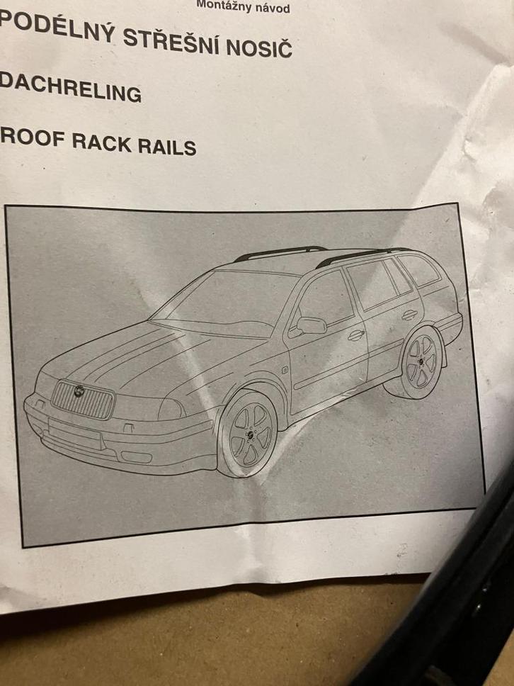set dakdragers dakrails origineel skoda. NIEUW!!!!, Auto diversen, Dakdragers, Nieuw, Ophalen of Verzenden