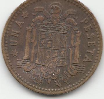 Peseta 1 una Spanje 1966