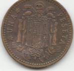Peseta 1 una Spanje 1966, Ophalen of Verzenden, Overige landen, Losse munt
