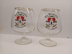 Deux anciens verres de LA BERGEOTTE FLORENNES de la Brie du, Enlèvement ou Envoi, Comme neuf, Verre ou Verres, Autres marques