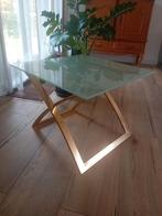 Salontafel.  Bijzettafel metaal met glas., Huis en Inrichting, Tafels | Salontafels, Ophalen, Glas