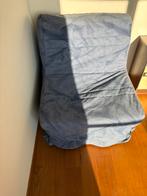 Canapé-lit avec housse bleue, Une personne, Utilisé, 200 cm, Bleu