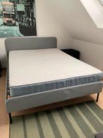 Bed, lattenbodem en matras 140/200, Ophalen, Tweepersoons, 140 cm, Zo goed als nieuw