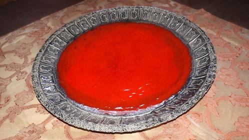 Rode keramiek schaal / kom van Jan van Erp - jaren 60, Antiek en Kunst, Antiek | Keramiek en Aardewerk, Ophalen of Verzenden