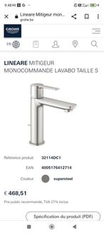 Robinet lavabo Grohe neuf, Bricolage & Construction, Enlèvement ou Envoi, Comme neuf, Robinet