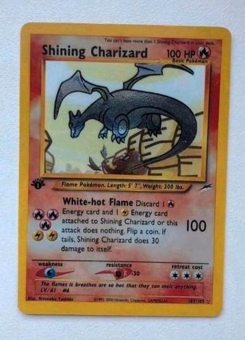 SHINING CHARIZARD 1st Edition beschikbaar voor biedingen