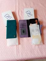 Samsung A55 hoesje met glas (2 stuks/mauve en blauw), Telecommunicatie, Ophalen of Verzenden, Nieuw