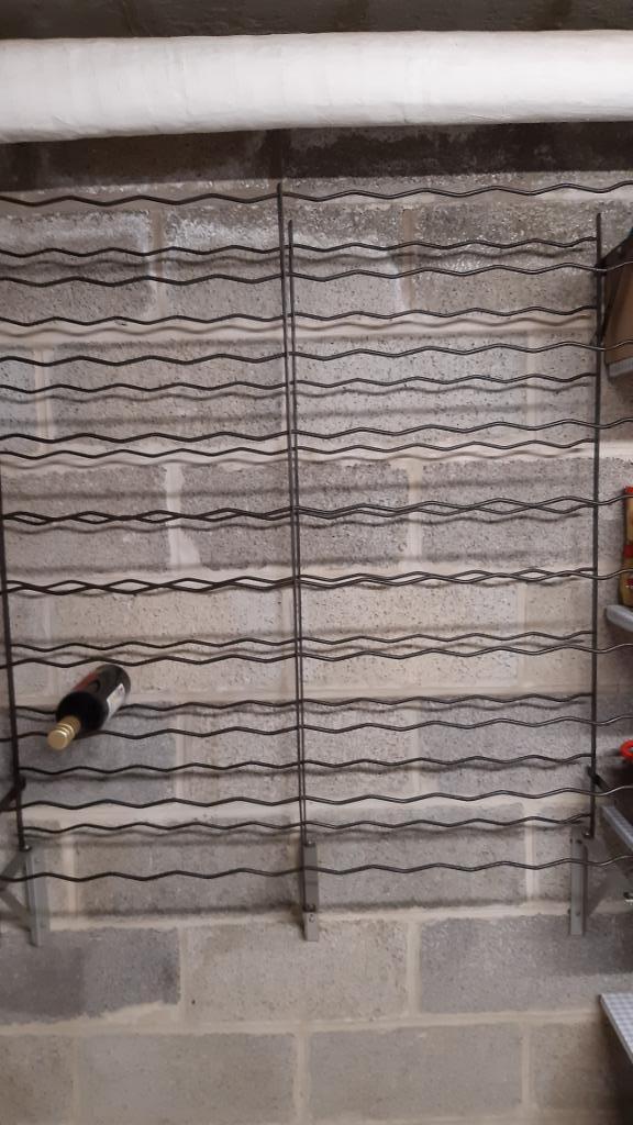 Flessenhouder, Huis en Inrichting, Woonaccessoires | Wijnrekken, Zo goed als nieuw, 75 cm of meer, Metaal, 25 flessen of meer