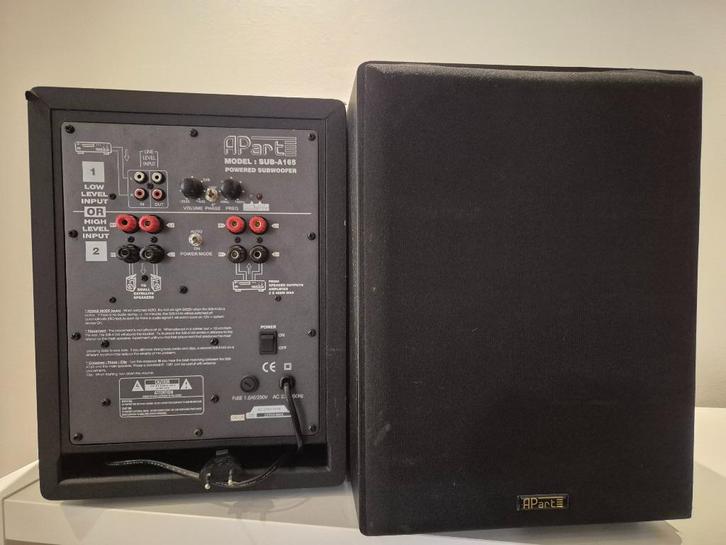 Apart SUB A165 subwoofer (2 stuks), Audio, Tv en Foto, Luidsprekerboxen, Subwoofer, Ophalen