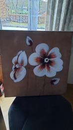 Schilderij op doek bloemen, Antiek en Kunst, Ophalen