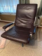 Relax fauteuil met draaifunctie, Huis en Inrichting, Fauteuils, Ophalen, Gebruikt, Leer