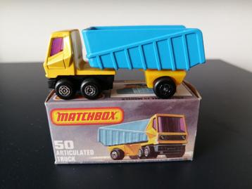 Lesney Matchbox Superfast #50 Articulated Truck in doosje  beschikbaar voor biedingen