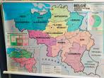 Dubbelzijdige kaart België administratief en natuurkundig, Ophalen of Verzenden, Aardrijkskunde