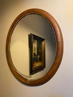 Oude houten spiegel met koperen bies., Antiek en Kunst, Antiek | Spiegels, Ophalen