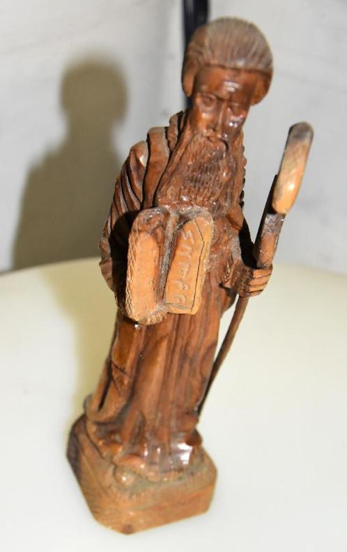 Mozes houtsculptuur, Antiek en Kunst, Kunst | Beelden en Houtsnijwerken, Verzenden