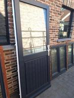 Buitendeur met 3 ramen  ( goede staat ), Doe-het-zelf en Bouw, Deuren en Vliegenramen, Ophalen, Gebruikt, 80 tot 100 cm, Buitendeur