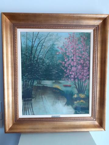 TONY FITELLAER Grote schilderij "Bloesems"? Prijs: € 25 beschikbaar voor biedingen