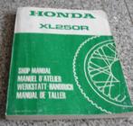 Shop manual honda xl250R (RFVC, 1984), Honda