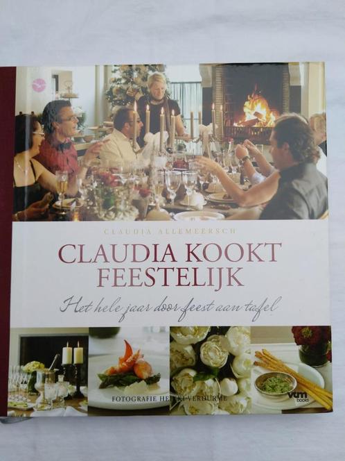 kookboeken Claudia Allemeersch-feestelijk, Livres, Livres de cuisine, Comme neuf, Envoi