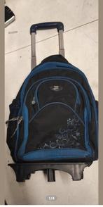 Cartable / sac à dos bleu/noir mixte très, très  spacieux, Utilisé, Enlèvement ou Envoi