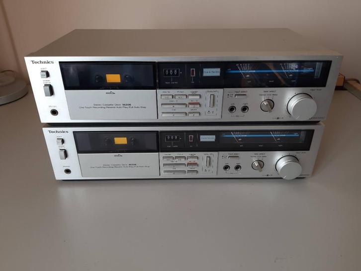 Technics cassette deck M206 (2 stuks), Audio, Tv en Foto, Cassettedecks, Enkel, Ophalen