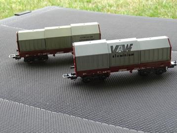 Lot van 2 telescoopkapwagons - Lima - HO beschikbaar voor biedingen