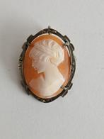 broche camee, Handtassen en Accessoires, Antieke sieraden, Ophalen, Zilver, Overige typen
