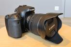 Canon EOS-70D + EFS 15-85 mm f/3.5-5.6 IS USM, Audio, Tv en Foto, Gebruikt, Spiegelreflex, Canon, Minder dan 4 keer