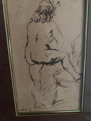 Origineel kunstwerk Maurice Dupuis ( 1882-1959) - Naakt  beschikbaar voor biedingen