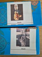 Diamond painting (2x) - kat & hond, Ophalen, Nieuw, Knutselwerk