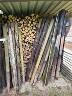 15 gïmpregneerde, ronde, hoten palen, Ophalen, Gebruikt, 180 tot 250 cm, Palen