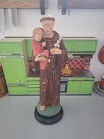 Gipsen heilig beeld Sint Antonius met kindje, Antiquités & Art, Antiquités | Objets religieux, Enlèvement ou Envoi
