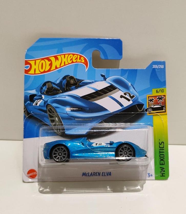 Hot Wheels McLaren Elva Blauw (2022), Hobby en Vrije tijd, Modelauto's | Overige schalen, Ophalen of Verzenden