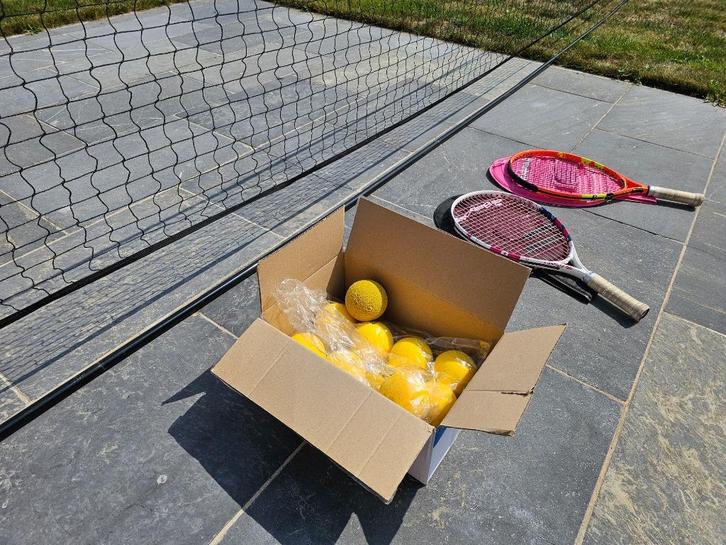 Set mini/touchtennis voor terras of tuin, Sport en Fitness, Tennis, Gebruikt, Overige typen, Babolat, Ophalen