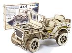 3D Houten Puzzel Off Roader 4x4 Car - DIY Wood Build, Hobby en Vrije tijd, Modelbouw | Auto's en Voertuigen, Verzenden, Nieuw